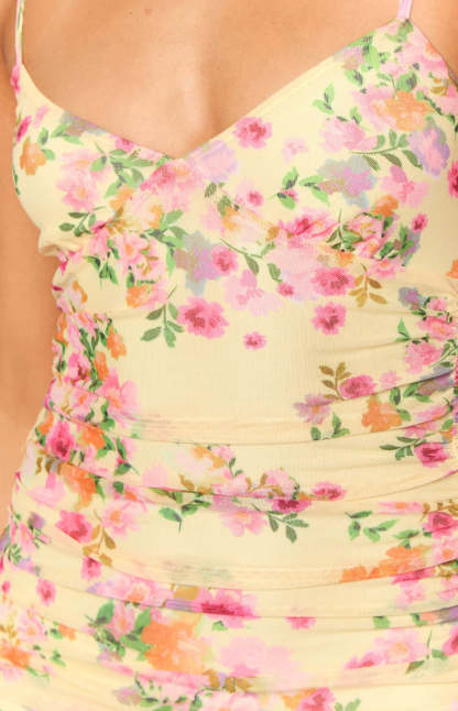 Sintra Yellow Bloom Maxi Dress-Vavasi.All Rights Reserved.