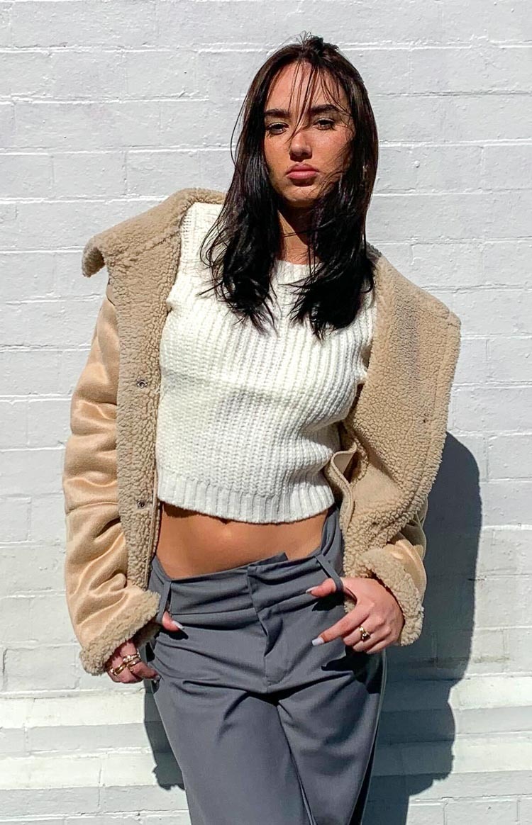 Snoh White Knit Tank-Vavasi.All Rights Reserved.