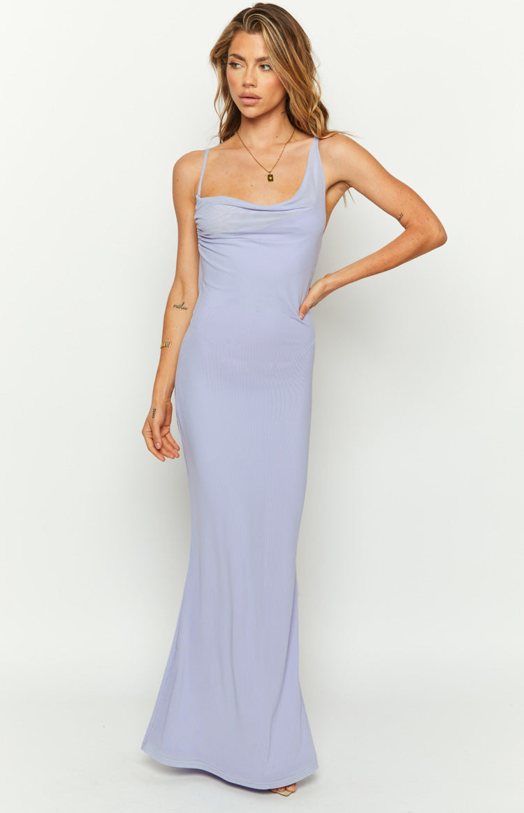 So Lovely Lilac Mesh Maxi Dress-Vavasi.All Rights Reserved.