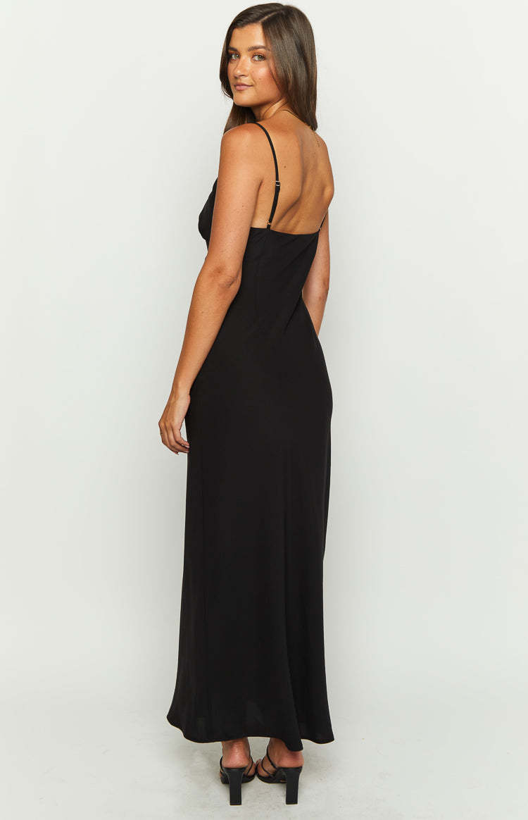 Stacy Black Maxi Dress-Vavasi.All Rights Reserved.