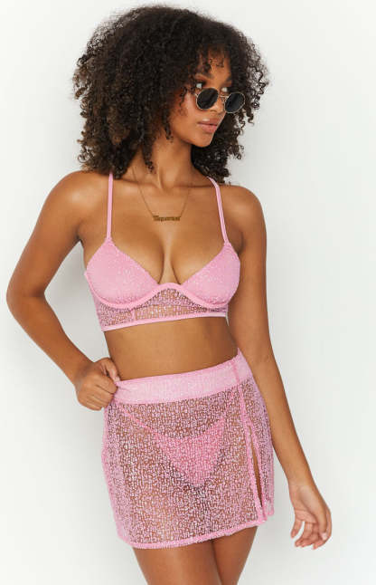 Starman Pink Sparkle Skirt-Vavasi.All Rights Reserved.