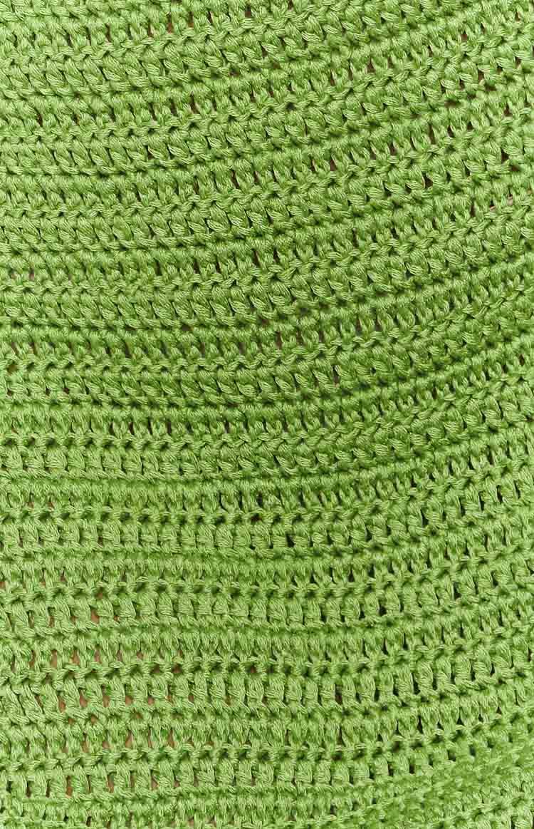 Sunny Green Crochet Mini Skirt-Vavasi.All Rights Reserved.
