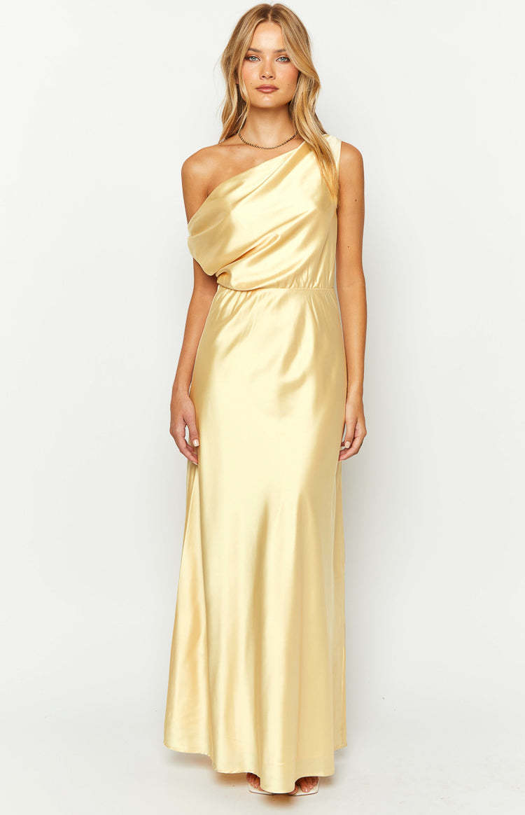 Sunshine Elegance Yellow Formal Maxi Dress-Vavasi.All Rights Reserved.