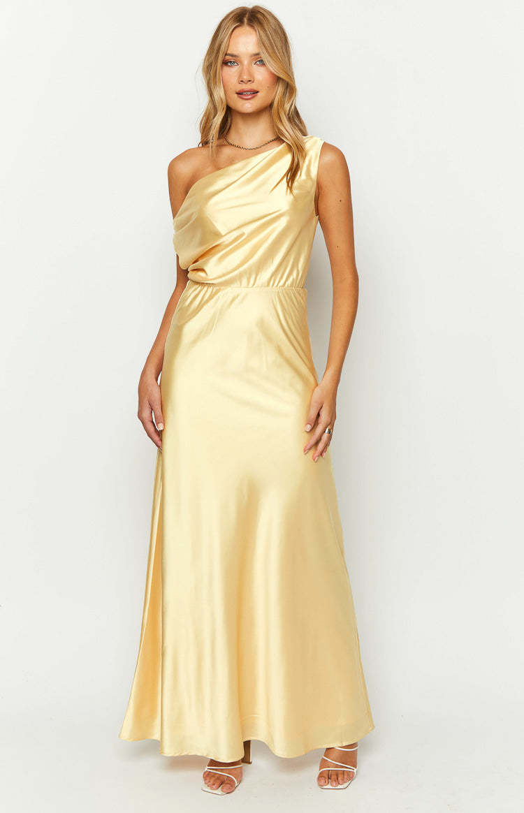 Sunshine Elegance Yellow Formal Maxi Dress-Vavasi.All Rights Reserved.
