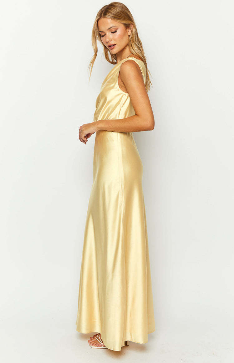 Sunshine Elegance Yellow Formal Maxi Dress-Vavasi.All Rights Reserved.