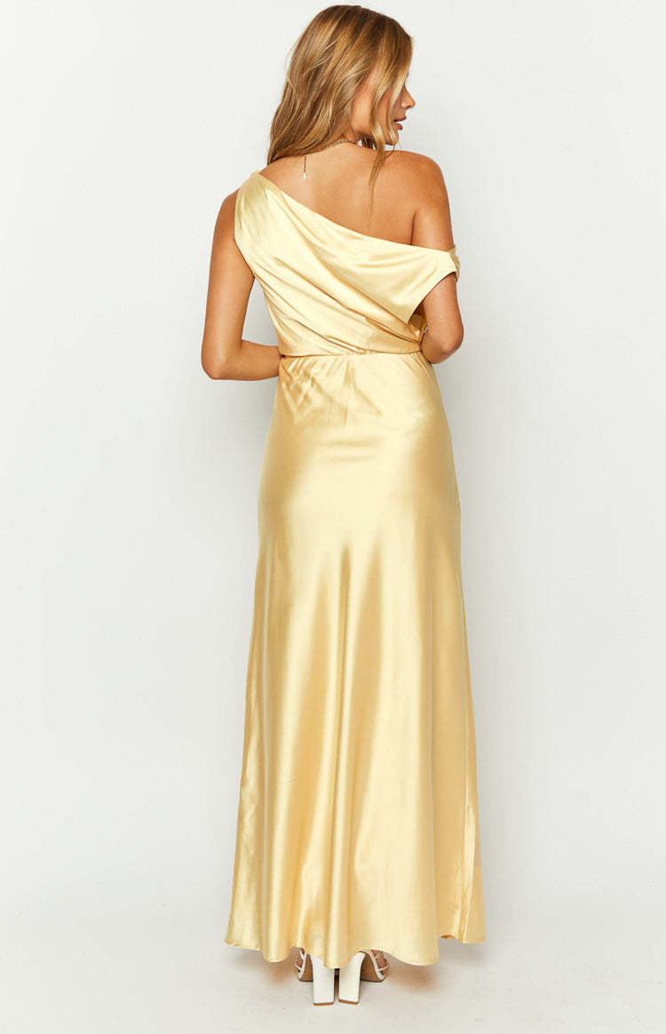 Sunshine Elegance Yellow Formal Maxi Dress-Vavasi.All Rights Reserved.