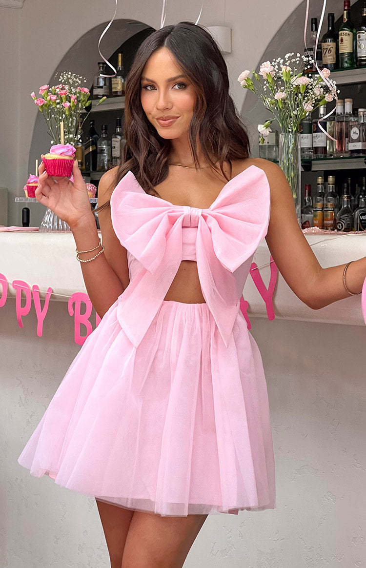 Sweethearts Pink Mini Dress-Vavasi.All Rights Reserved.