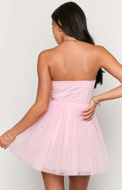 Sweethearts Pink Mini Dress-Vavasi.All Rights Reserved.