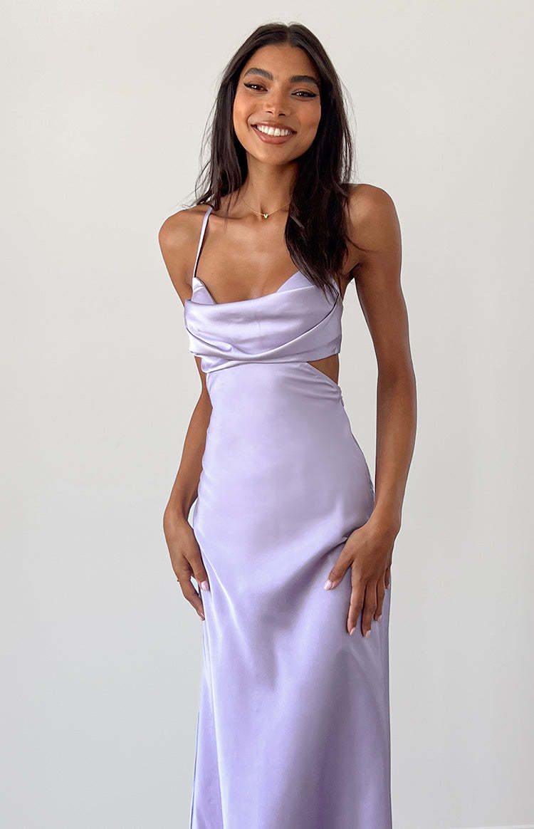 Taleah Lilac Cut Out Maxi Dress-Vavasi.All Rights Reserved.