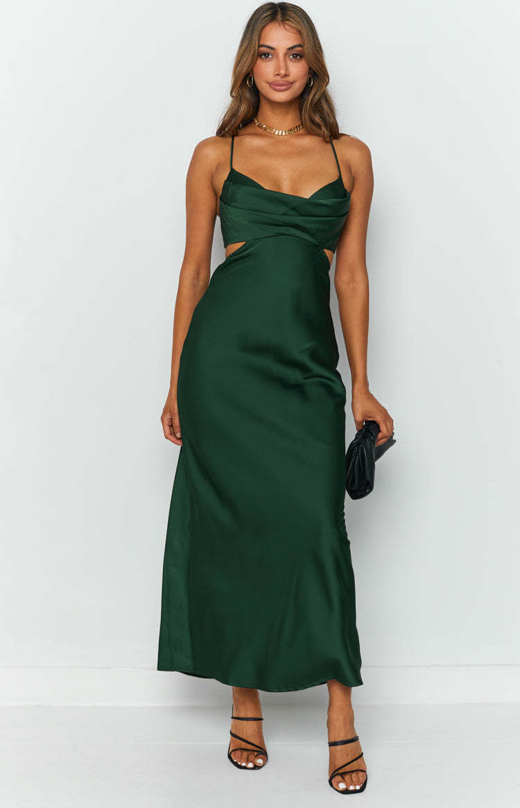 Taleah Cut Out Maxi Dress Green-Vavasi.All Rights Reserved.