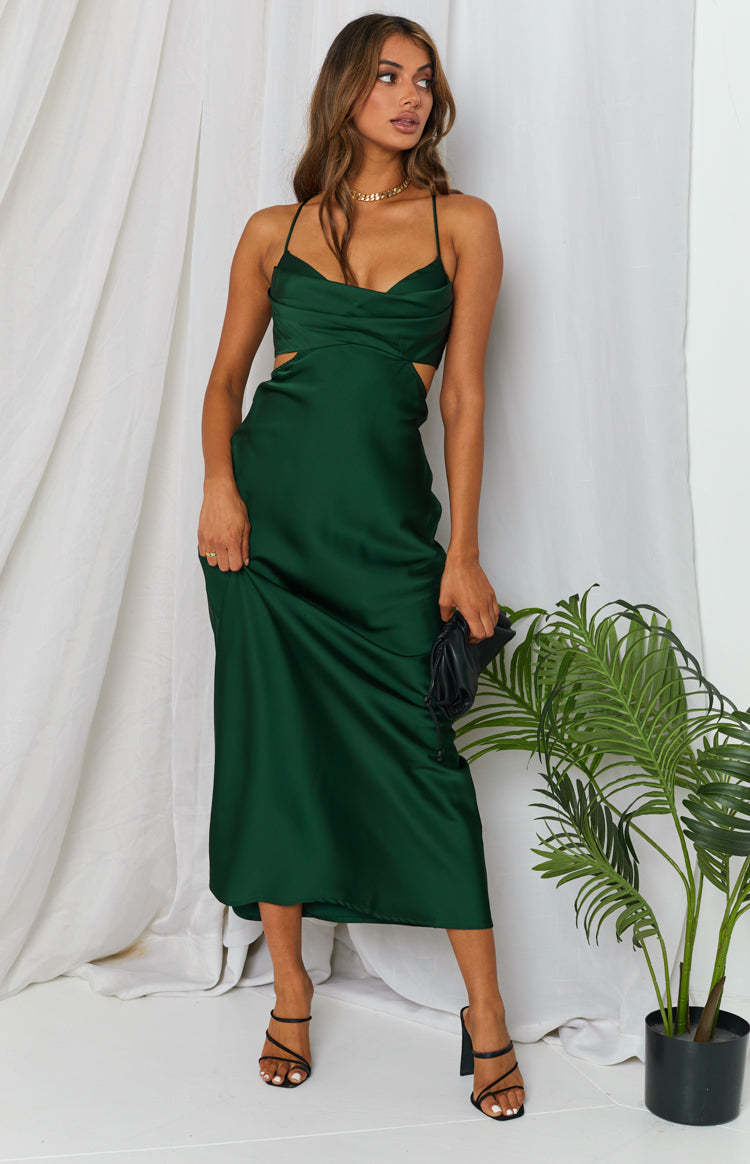 Taleah Cut Out Maxi Dress Green-Vavasi.All Rights Reserved.