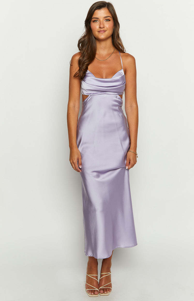 Taleah Lilac Cut Out Maxi Dress-Vavasi.All Rights Reserved.