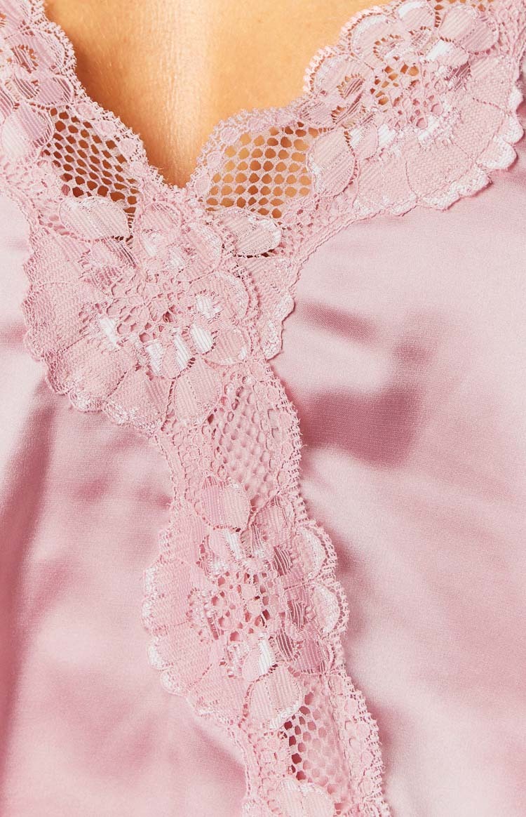 Tammy Pink Lace Cami Top-Vavasi.All Rights Reserved.