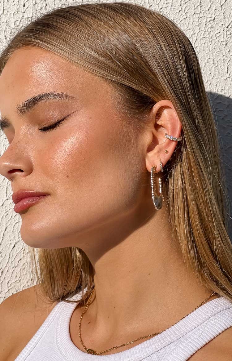Tana Gold-Plated Hoop Clip Earrings-Vavasi.All Rights Reserved.