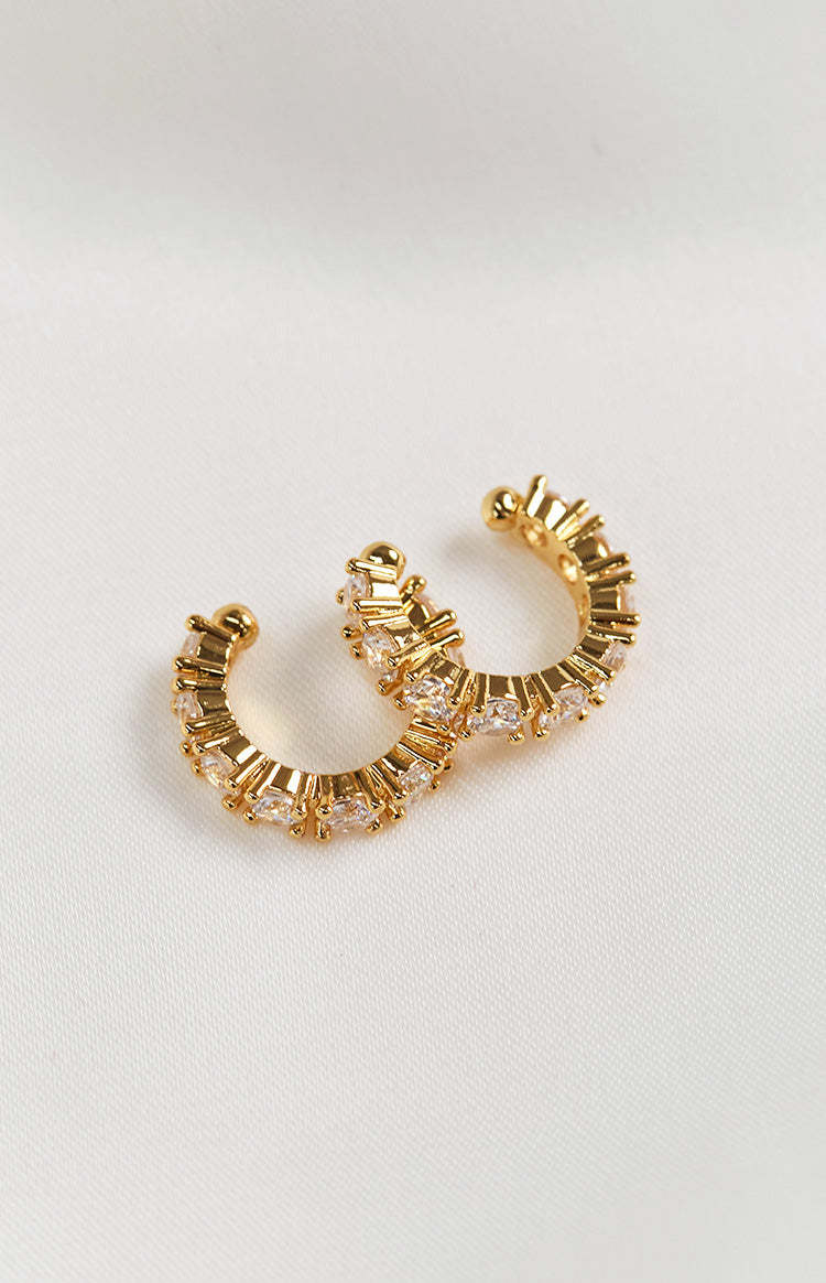 Tana Gold-Plated Hoop Clip Earrings-Vavasi.All Rights Reserved.