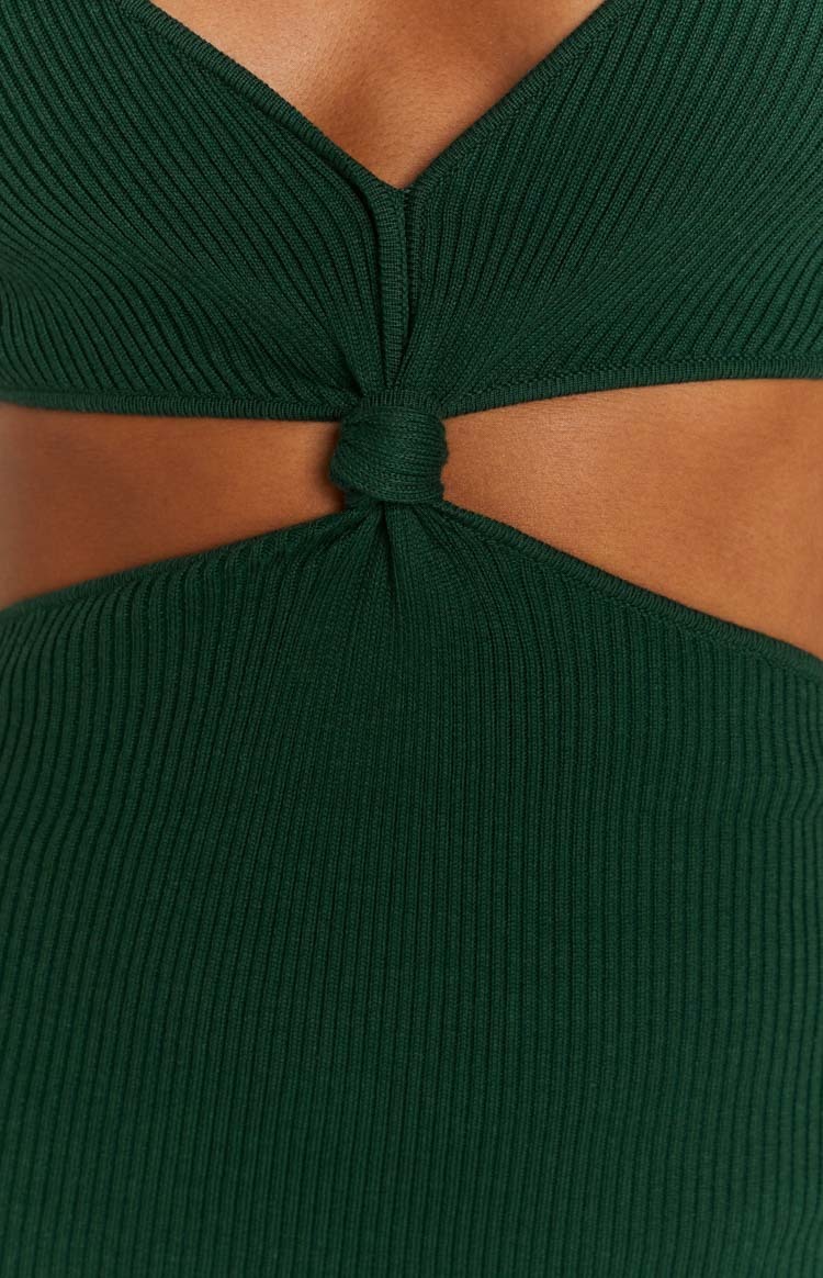 Taya Green Lace Up Maxi Knit Dress-Vavasi.All Rights Reserved.
