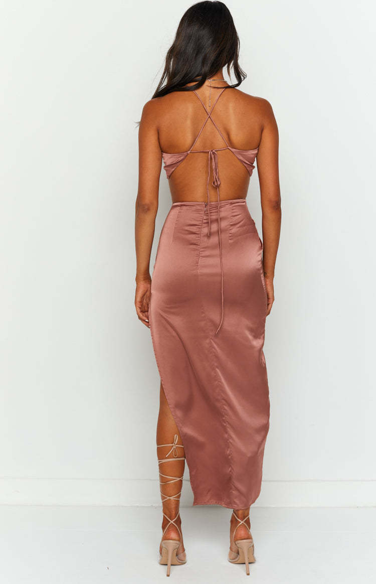 Taylor Copper Maxi Dress-Vavasi.All Rights Reserved.