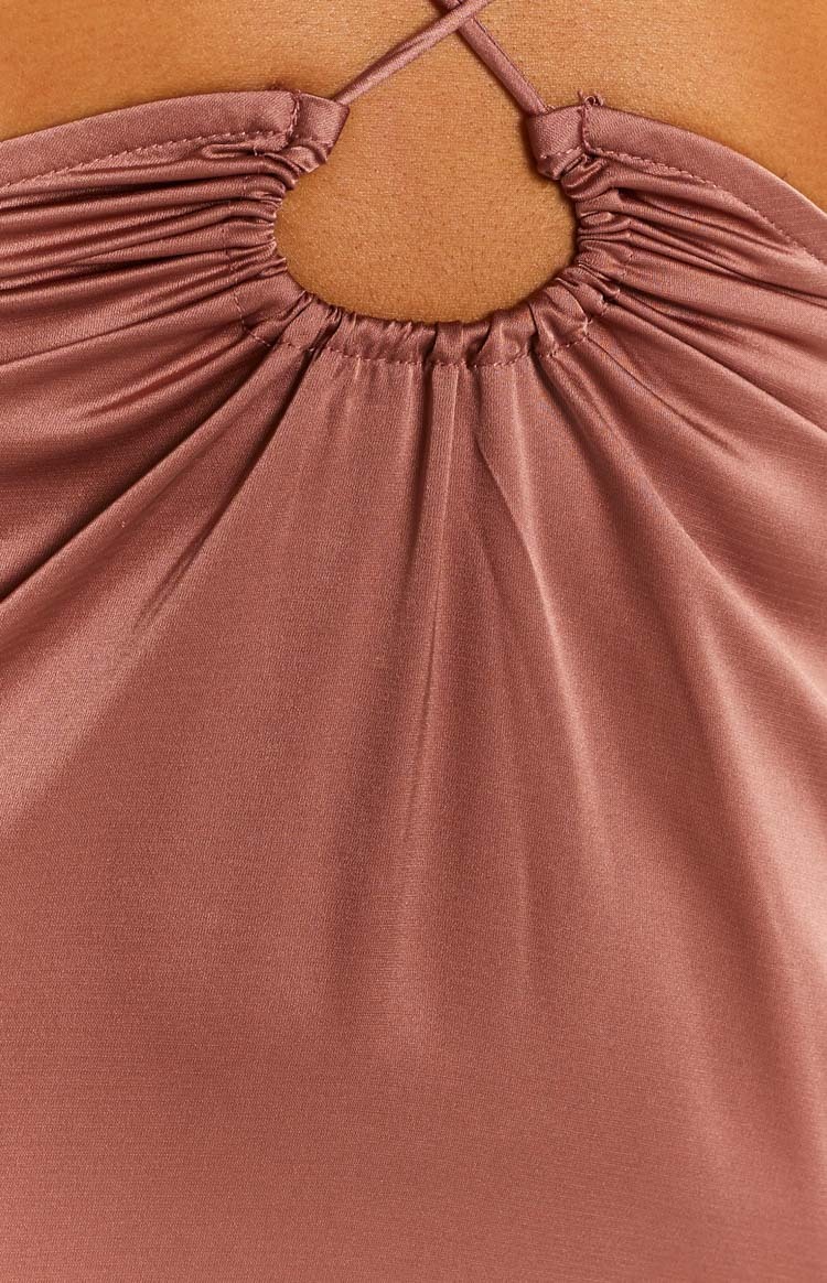 Taylor Copper Maxi Dress-Vavasi.All Rights Reserved.