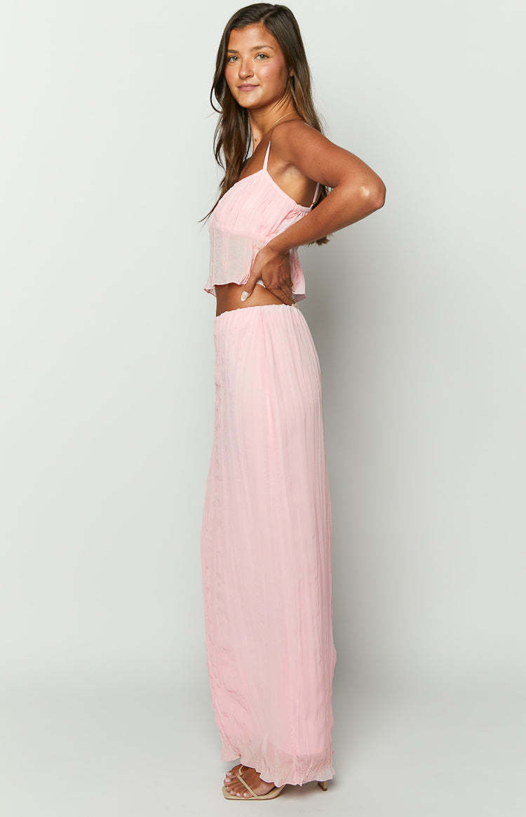 The Moment Pink Maxi Skirt-Vavasi.All Rights Reserved.