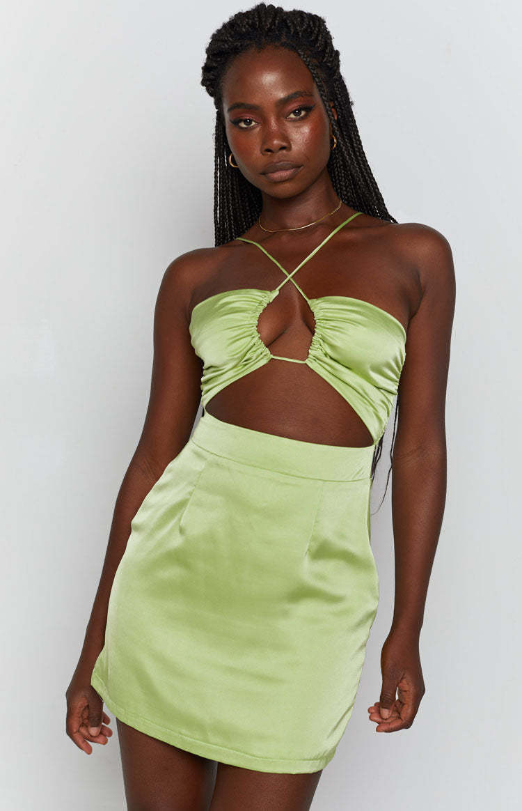 The Nitsan Dress Green-Vavasi.All Rights Reserved.