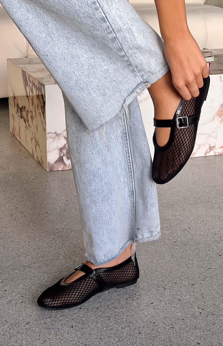 Therapy Addie Black Crinkle Patent PU Ballet Flats-Vavasi.All Rights Reserved.