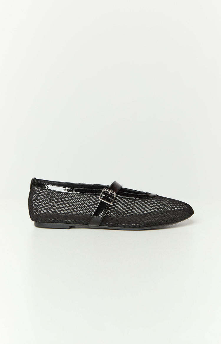 Therapy Addie Black Crinkle Patent PU Ballet Flats-Vavasi.All Rights Reserved.