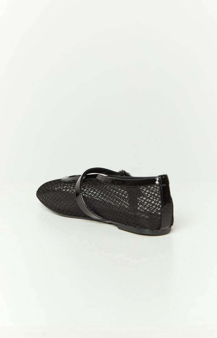 Therapy Addie Black Crinkle Patent PU Ballet Flats-Vavasi.All Rights Reserved.