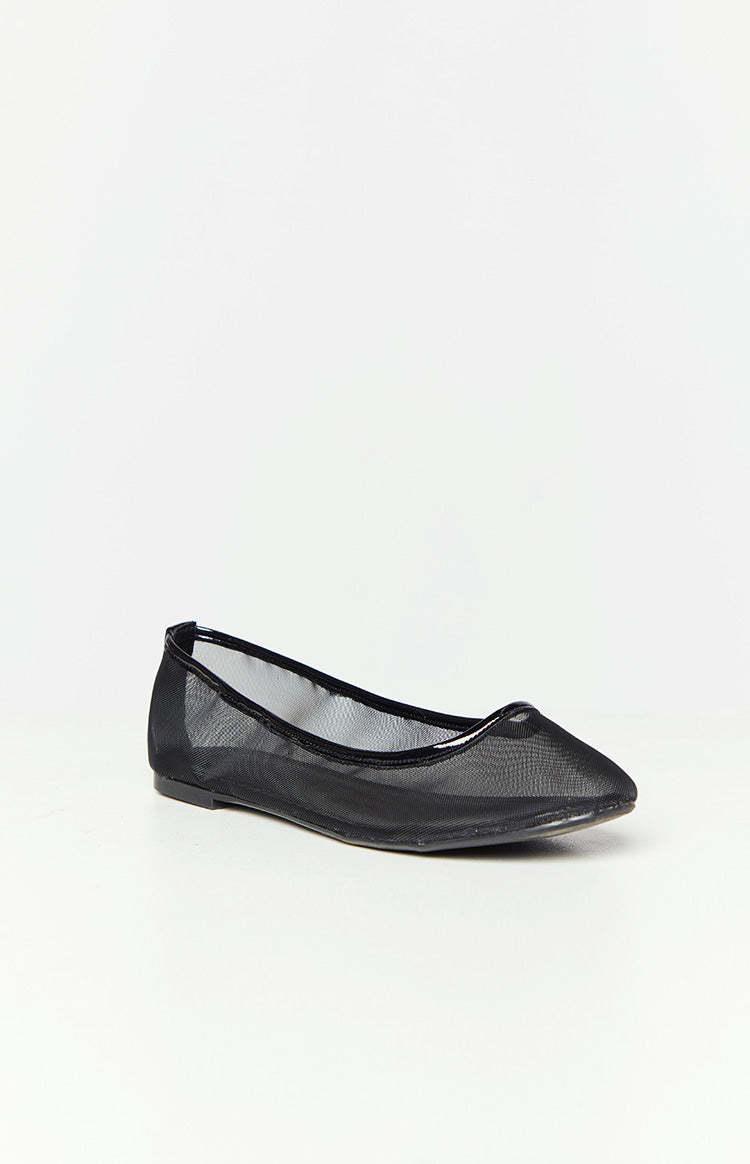 Therapy Arlo Black Crinkle Patent PU Ballet Flats-Vavasi.All Rights Reserved.