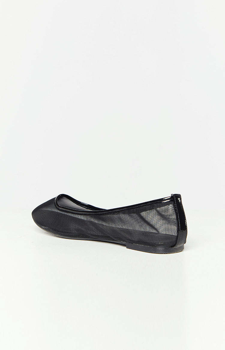 Therapy Arlo Black Crinkle Patent PU Ballet Flats-Vavasi.All Rights Reserved.