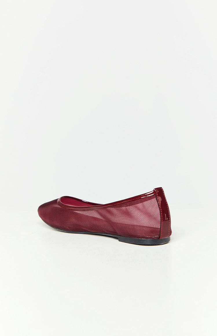 Therapy Arlo Cherry Patent PU Ballet Flats-Vavasi.All Rights Reserved.