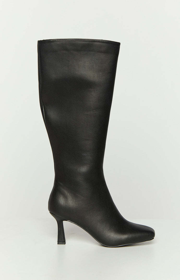 Therapy Candid Black Knee High Boots-Vavasi.All Rights Reserved.
