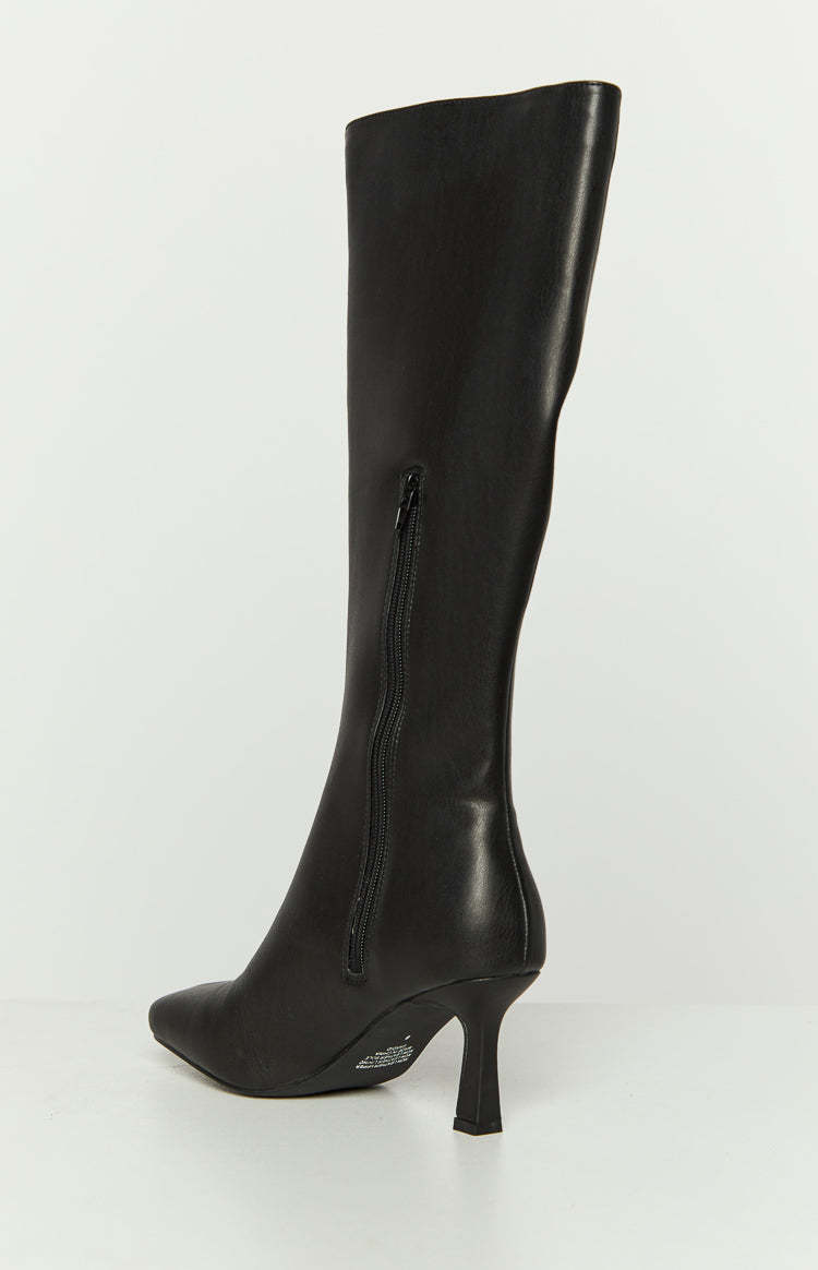 Therapy Candid Black Knee High Boots-Vavasi.All Rights Reserved.