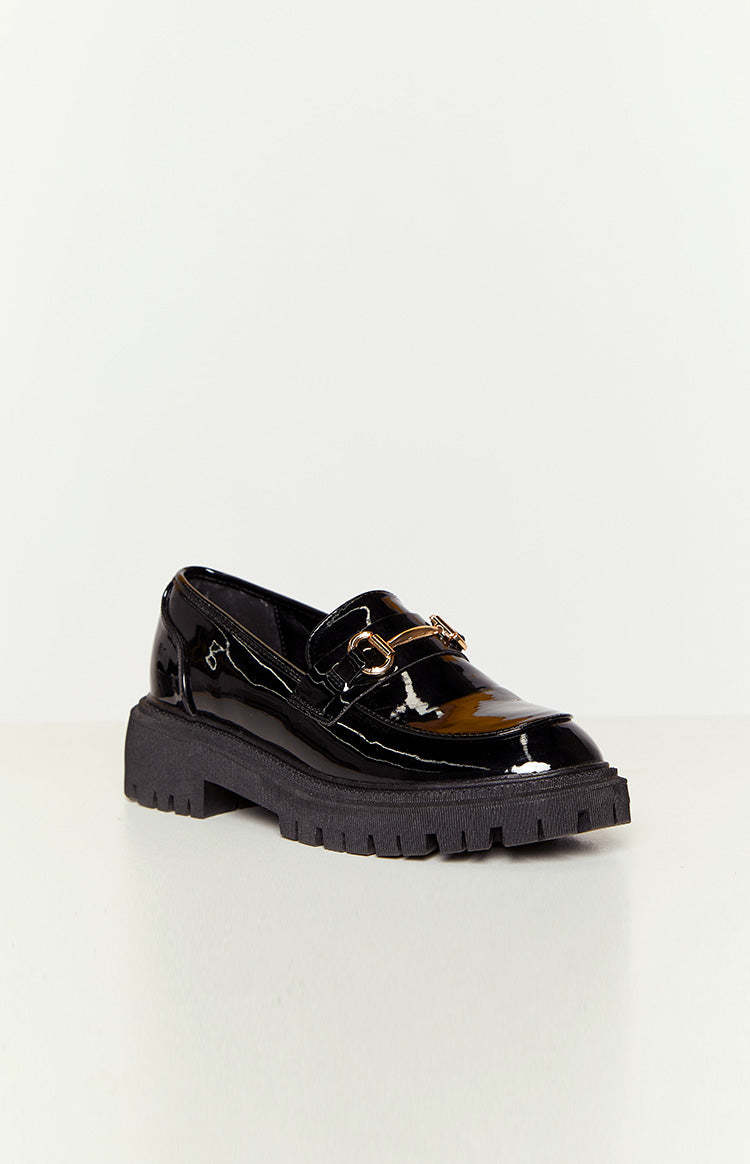 Therapy Extra Black Patent Loafers-Vavasi.All Rights Reserved.