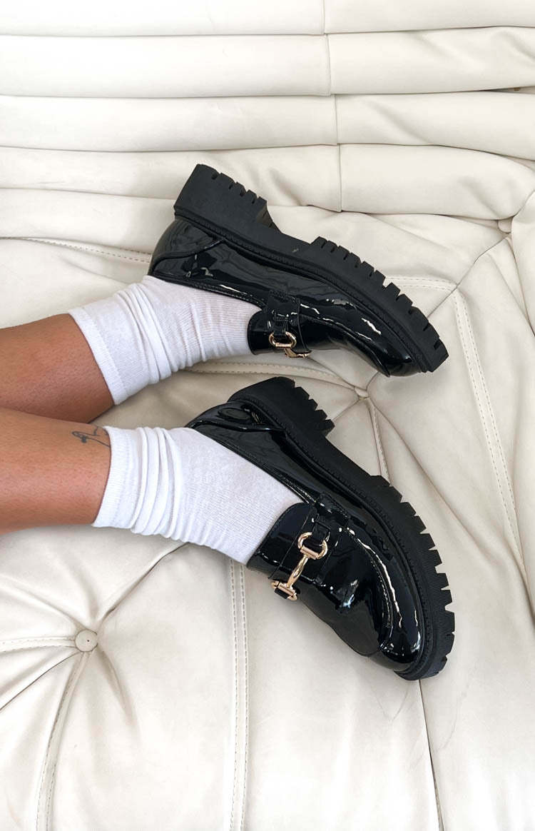 Therapy Extra Black Patent Loafers-Vavasi.All Rights Reserved.
