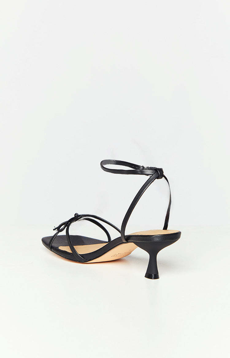 Therapy Luci Black Smooth PU Heels-Vavasi.All Rights Reserved.