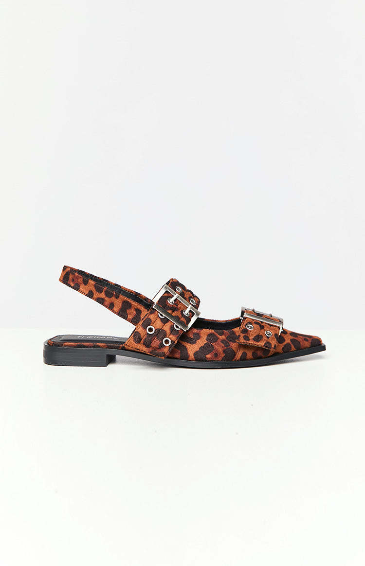 Therapy Matilda Leopard Print Pointed Flats-Vavasi.All Rights Reserved.