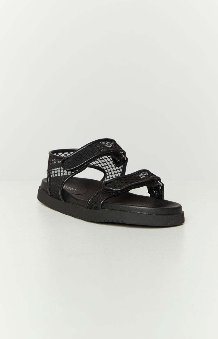 Therapy Rhode Black PU Sandals-Vavasi.All Rights Reserved.