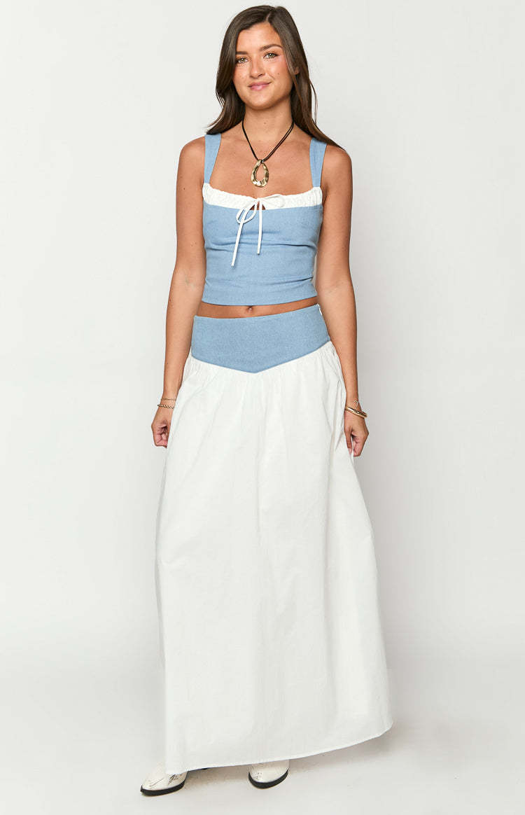 Till Forever Mid Wash Denim Top-Vavasi.All Rights Reserved.