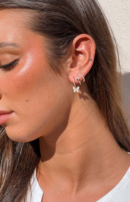 Tom Gold Butterfly Earring Pack-Vavasi.All Rights Reserved.