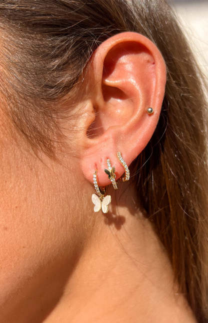 Tom Gold Butterfly Earring Pack-Vavasi.All Rights Reserved.