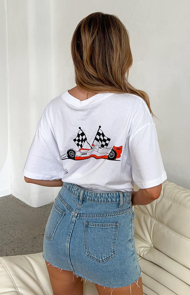 Too Quick White Tee-Vavasi.All Rights Reserved.