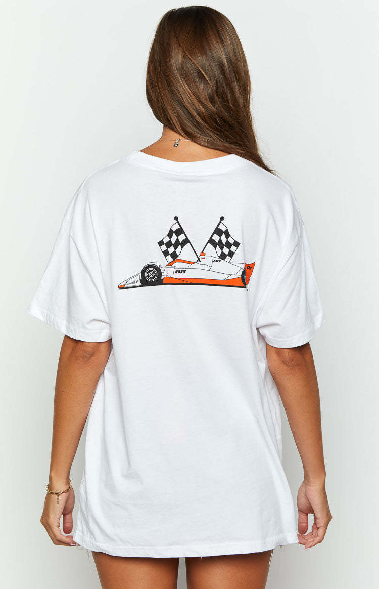 Too Quick White Tee-Vavasi.All Rights Reserved.