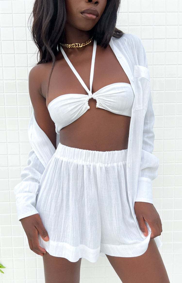 Treasure White Crop Top-Vavasi.All Rights Reserved.