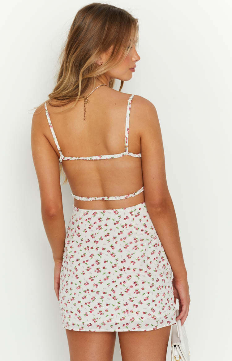 Trouble Floral Mini Dress-Vavasi.All Rights Reserved.
