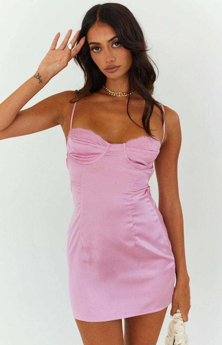 Trouble Pink Mini Dress-Vavasi.All Rights Reserved.