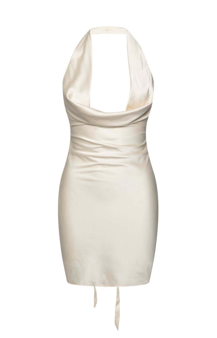 Valley Champagne Mini Party Dress-Vavasi.All Rights Reserved.
