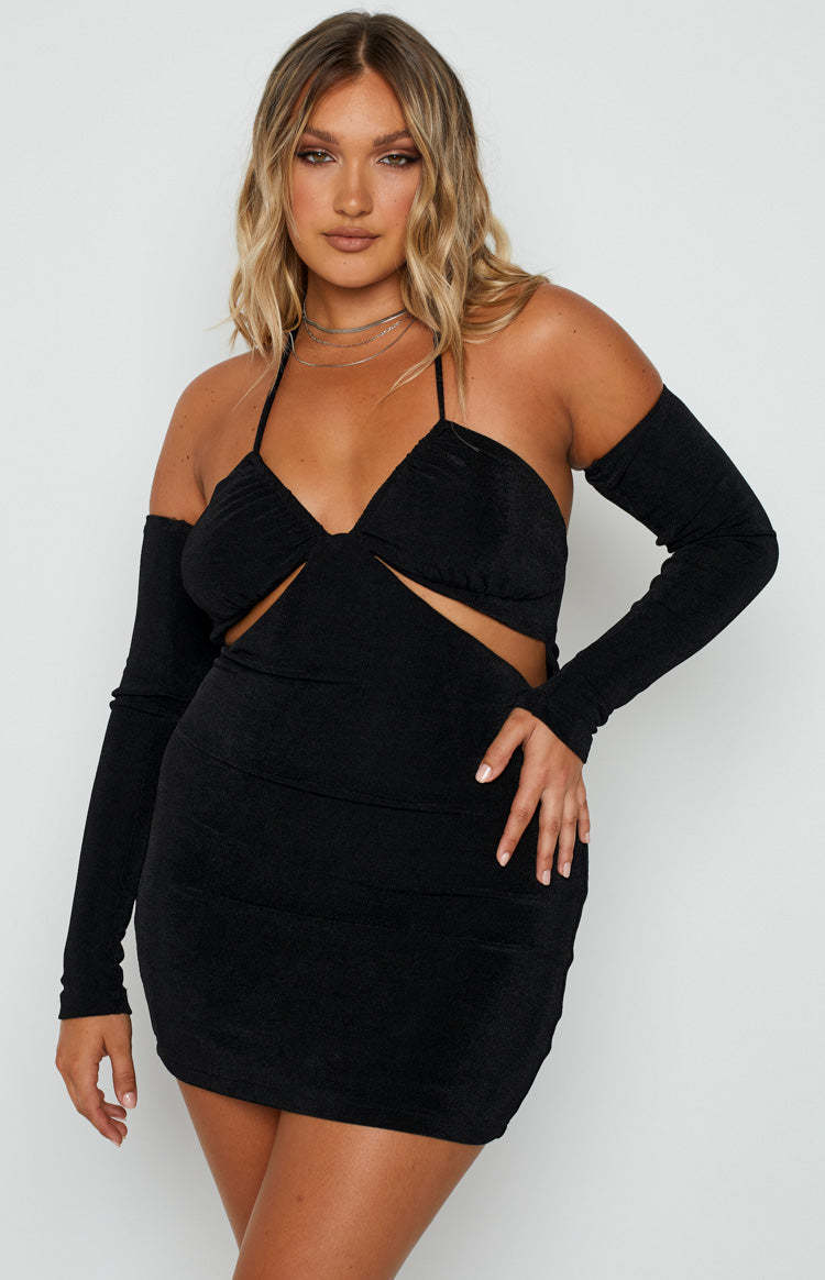 Vegas Black Mini Dress-Vavasi.All Rights Reserved.