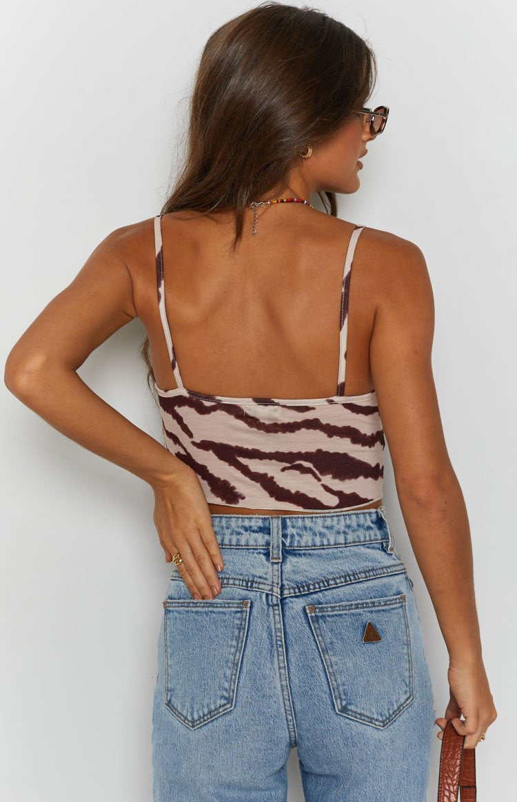 Zebra Lace Crop Top-Vavasi.All Rights Reserved.