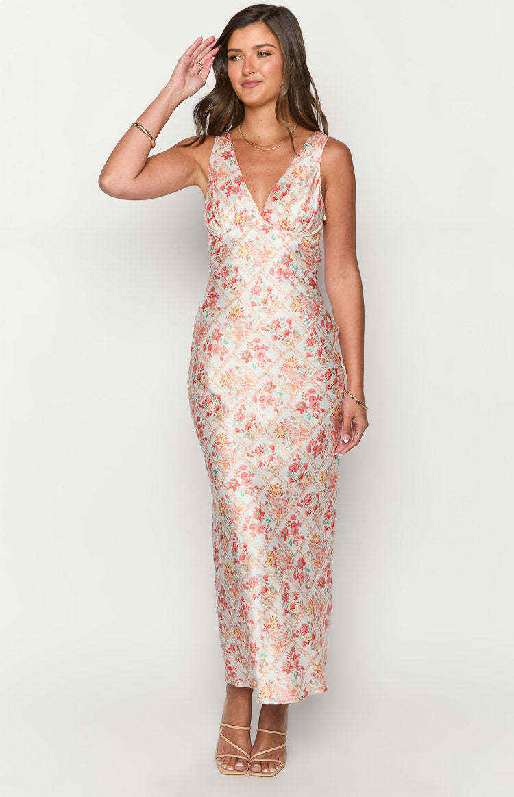 Verlaine Paisley Floral Maxi Dress-Vavasi.All Rights Reserved.