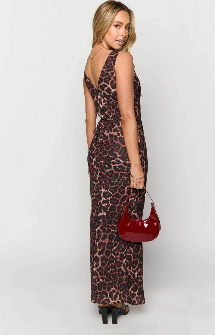 Verlaine Leopard Print Maxi Dress-Vavasi.All Rights Reserved.